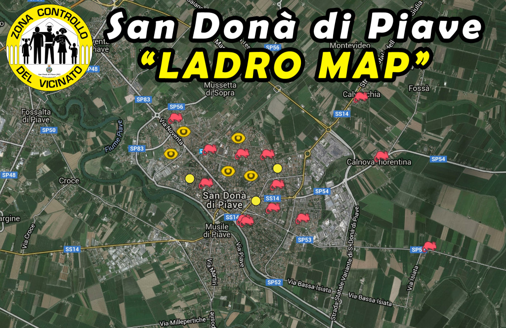 Ladro-Map-San-Donà-di-Piave